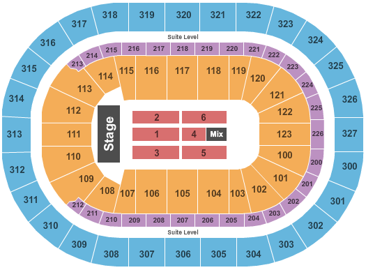 KeyBank Center Trans-Siberian Orchestra Seating Chart